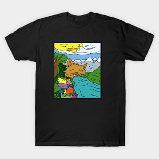 Creation of the World by a Cat T-Shirt